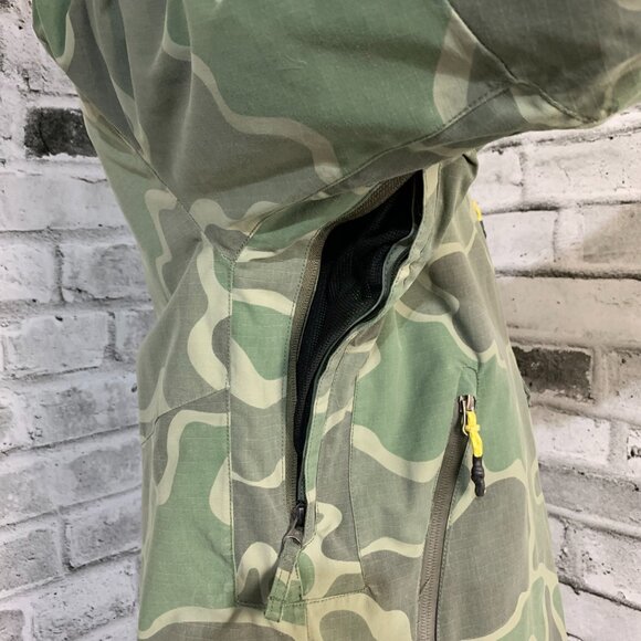 Rip Curl Snowboarding Jacket Green Camo HoodedSnow Ski Coat - Picture 6 of 16